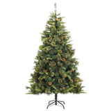 Vidaxl Kunstkerstboom med hængsler og fyrretræer 180 cm