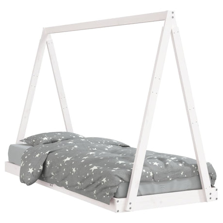 Vidaxl kinderbedframe 80x200 cm massief grenenhout wit