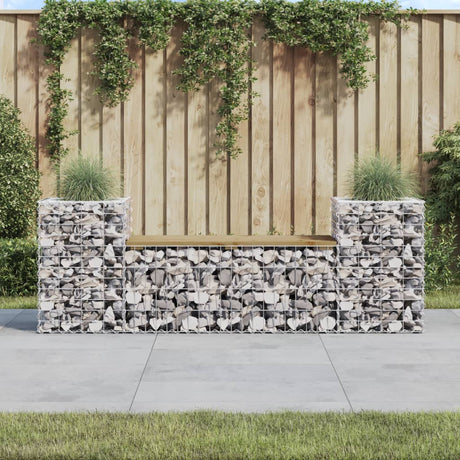 Vidaxl tuinbank schanskorfontwerp 183x41x60,5 cm geïmpregneerd hout