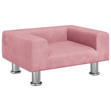 Vidaxl kinderbank 50x40x26,5 cm fluweel roze