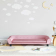 Vidaxl kinderbank 100x50x26 cm fluweel roze