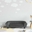 Vidaxl kinderbank 70x45x26 cm fluweel donkergrijs