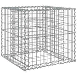 Vidaxx gabion 70x70x65 cm galvaniseret jern sølvfarvet