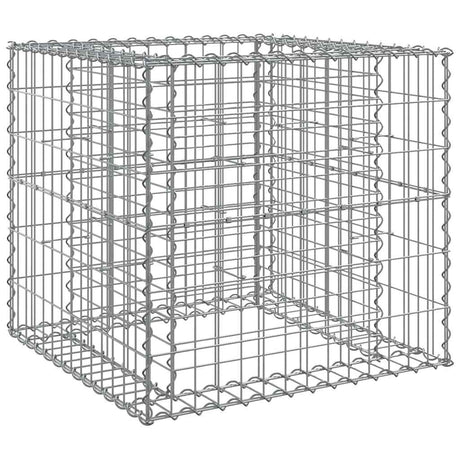 Vidaxx gabion 70x70x65 cm galvaniseret jern sølvfarvet