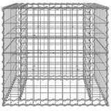 Vidaxx gabion 70x70x65 cm galvaniseret jern sølvfarvet