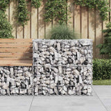 Vidaxx gabion 70x70x65 cm galvaniseret jern sølvfarvet