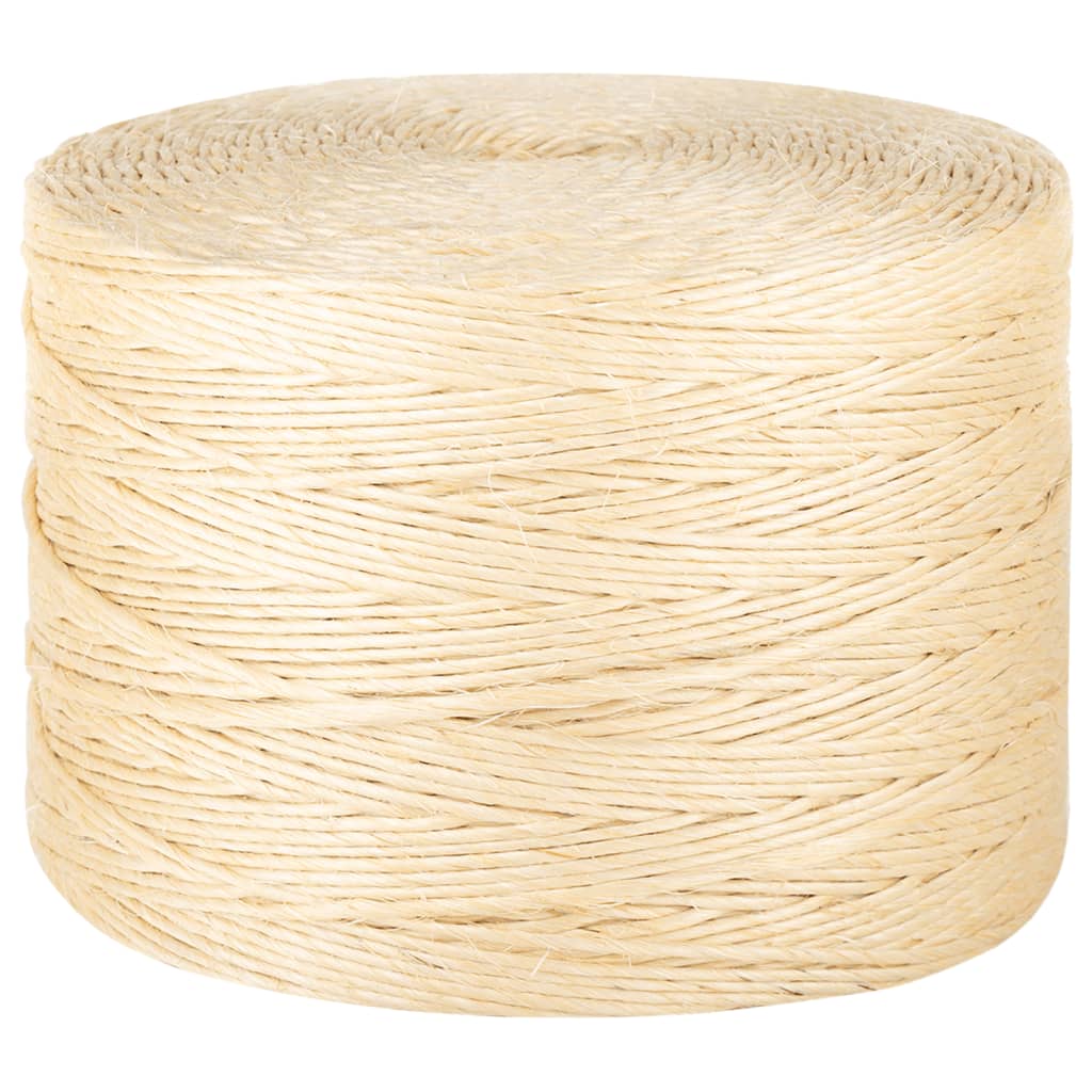 Vidaxl reb 3 mm 1000 m 100% sisal