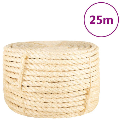 Vidaxl reb 16 mm 25 m 100% sisal