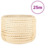 Vidaxl reb 20 mm 25 m 100% sisal