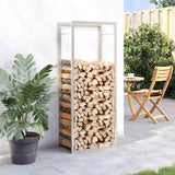 Vidaxx brænde rack 50x28x132 cm rustfrit stål