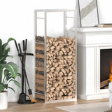 Vidaxx brænde rack 50x28x132 cm rustfrit stål