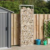 Vidaxx brænde rack 110x28x312 cm rustfrit stål