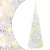 Vidaxl Artificial Christmas Tree Pop-Up 50 LEDS 120 cm hvid