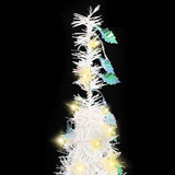 Vidaxl Artificial Christmas Tree Pop-Up 50 LEDS 120 cm hvid