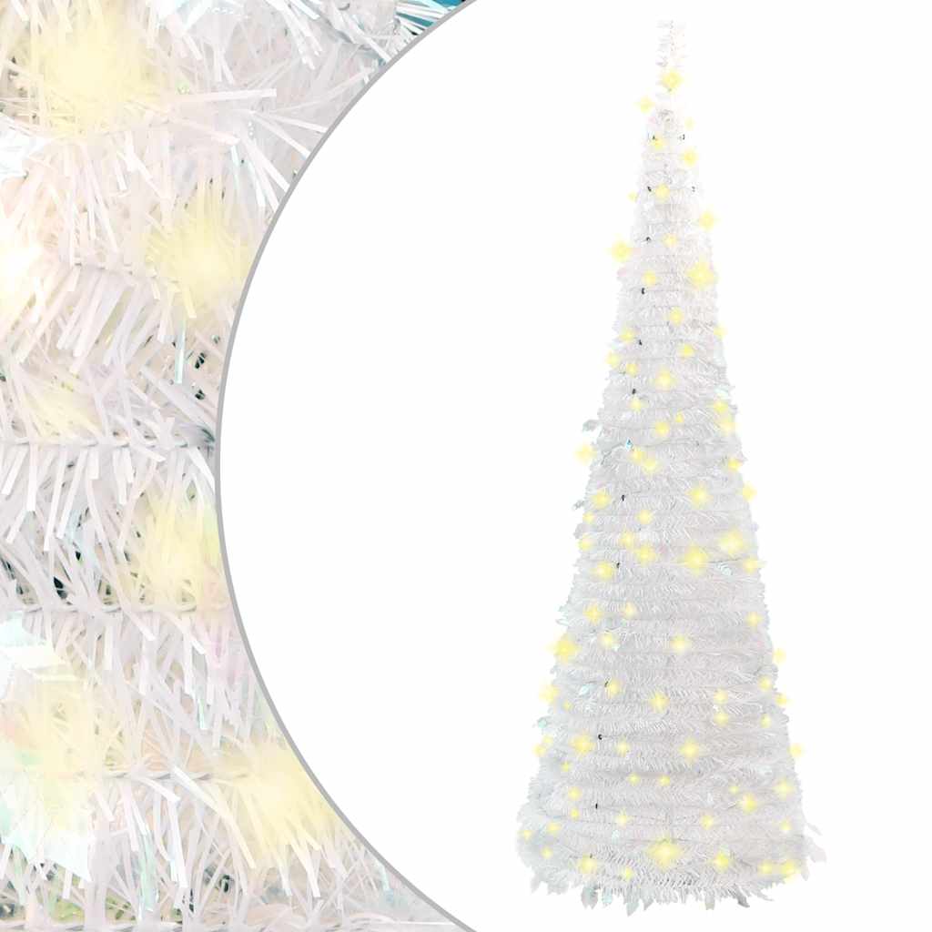 Vidaxl Kunstkerstboom Pop-Up 100 LEDS 150 cm hvid