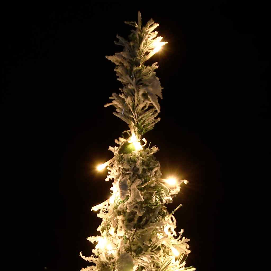 VidaXL kunstig juletræ pop-up med sne 200 LED'er 210 cm