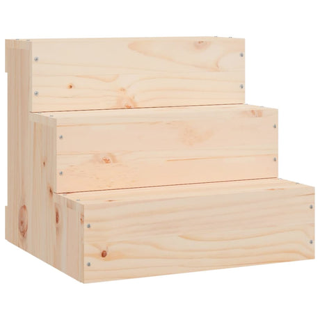 Vidaxl Pet Trappy 40x37.5x35 cm Solid fyrretræ