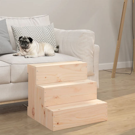 Vidaxl Pet Trappy 40x37.5x35 cm Solid fyrretræ