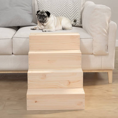 Vidaxl Pet Trappe 40x49x47 cm Solid fyrretræ