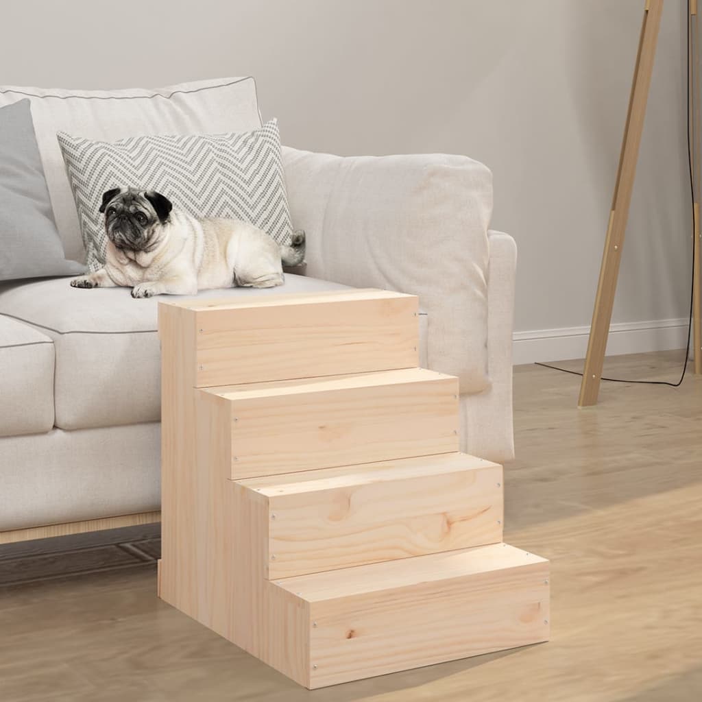 Vidaxl Pet Trappe 40x49x47 cm Solid fyrretræ