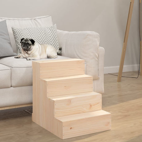 Vidaxl Pet Trappe 40x49x47 cm Solid fyrretræ