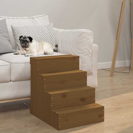 Vidaxl Pet Trappe 40x49x47 cm Solid Pine Honey Brown