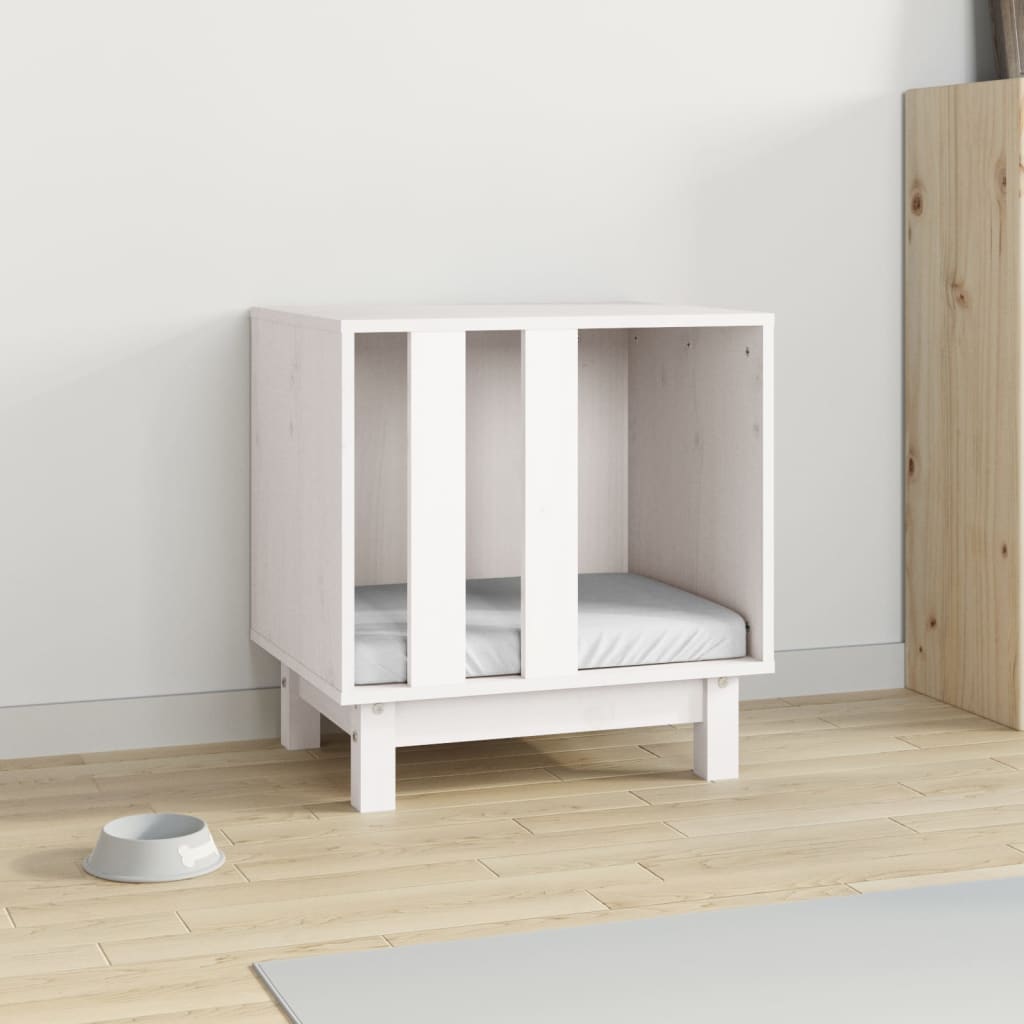 Vidaxl Dog Loft 50x40x52 cm Solid Pine White