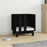 Vidaxl Dog Loft 50x40x52 cm Solid fyrretræ sort
