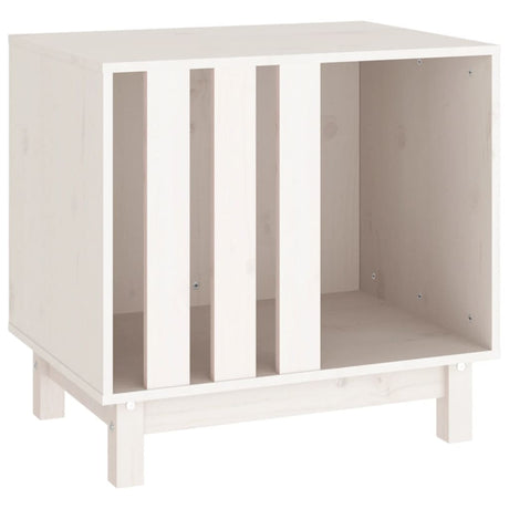 Vidaxxl hundehus 60x45x57 cm massiv fyrretræ hvid
