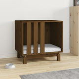 Vidaxl Dog loft 60x45x57 cm Solid fyrretræbrun