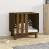 Vidaxl Dog loft 60x45x57 cm Solid fyrretræbrun