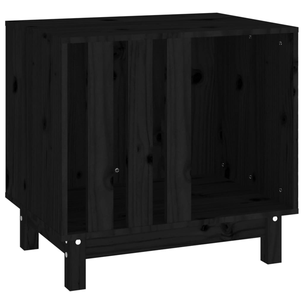 Vidaxl hund loft 60x45x57 cm Solid fyrretræ sort