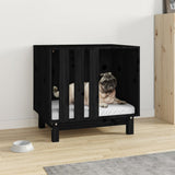 Vidaxl hund loft 60x45x57 cm Solid fyrretræ sort