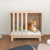 VIDAXXL DOGHOUSE 70X50X62 CM SOLID PINE Wood