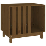Vidaxl Doghouse 70x50x62 cm Solid fyrretræ Honningbrun