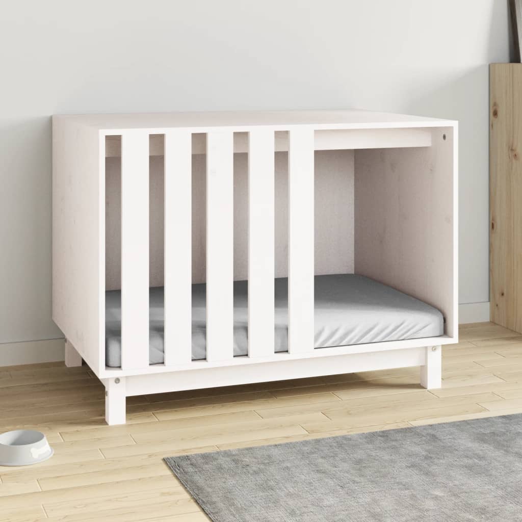 Vidaxl Dog loft 90x60x67 cm Solid Pine White