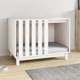 Vidaxl Dog loft 90x60x67 cm Solid Pine White
