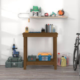 Vidaxx Workbench 80x50x80 cm Solid fyrretræ Honningbrun