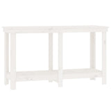 Vidaxl Workbench 140x50x80 cm Solid Pine White