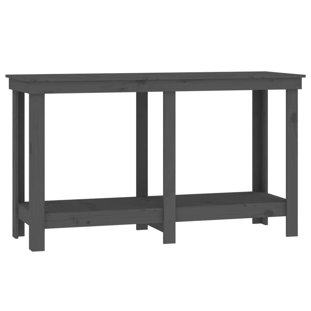 Vidaxx arbejdsbænk 140x50x80 cm solid fyrretræ grå