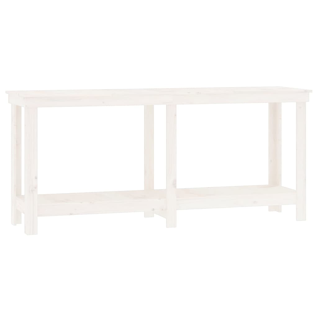 Vidaxx arbejdsbænk 180x50x80 cm fast fyrretræ hvid