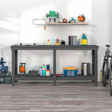 Vidaxx Workbench 180x50x80 cm solid fyrretræ grå