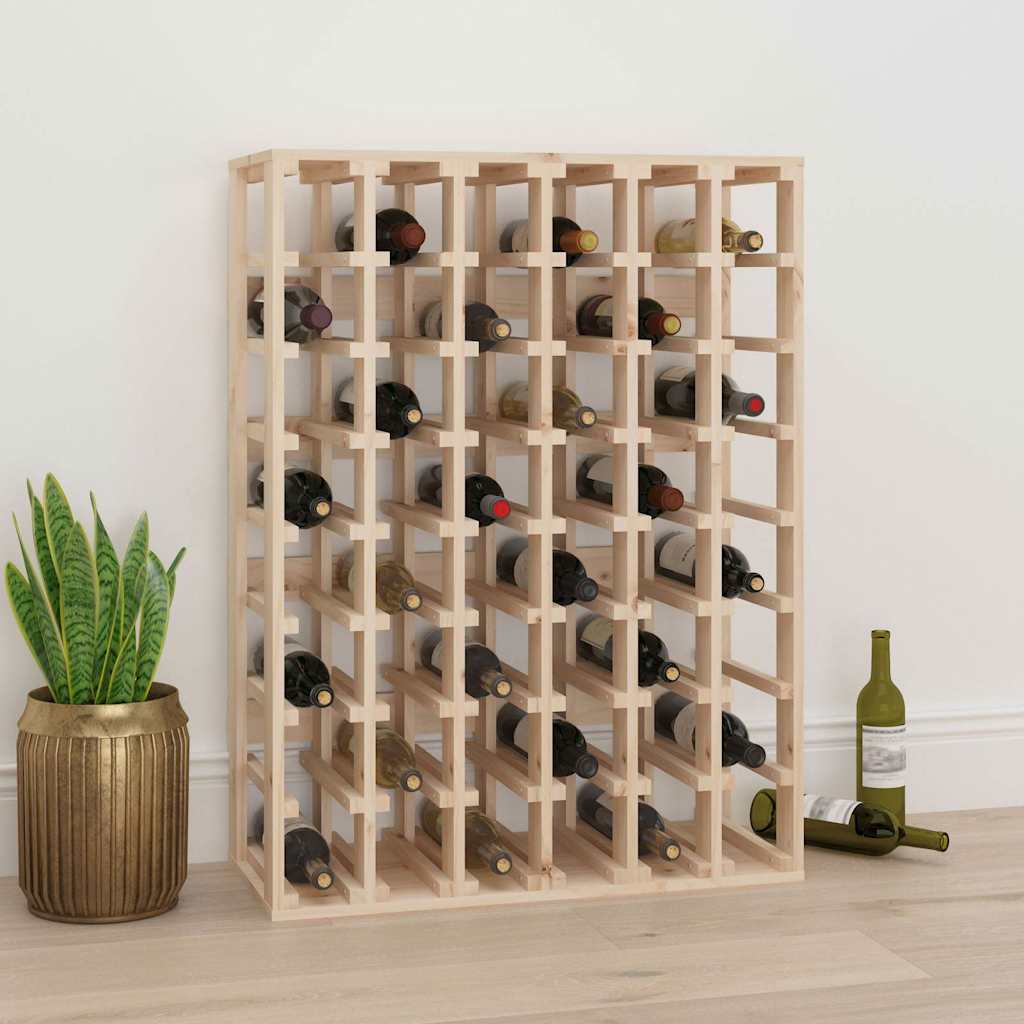 Vidaxl wijnrek 70x33x94 cm massief grenenhout bruin