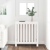 Vidaxl Radiatorom Construction 79,5x19x84 cm Solid fyrretræ hvid hvid
