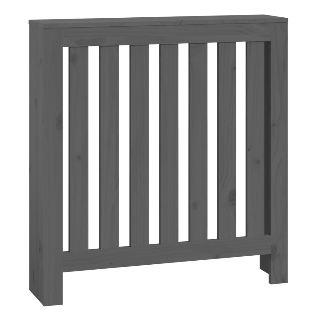 Vidaxl Radiatorom Construction 79.5x19x84 cm Solid fyrretræ grå grå