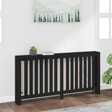 Vidaxl Radiator Casing 169x19x84 cm Solid fyrretræ sort
