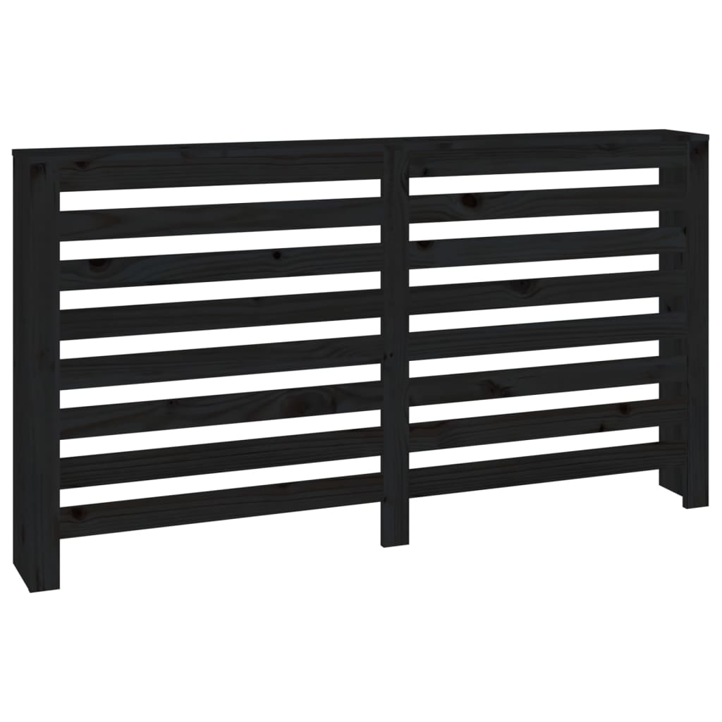 Vidaxl Radiatorom Construction 153x19x84 cm Solid fyrretræ sort