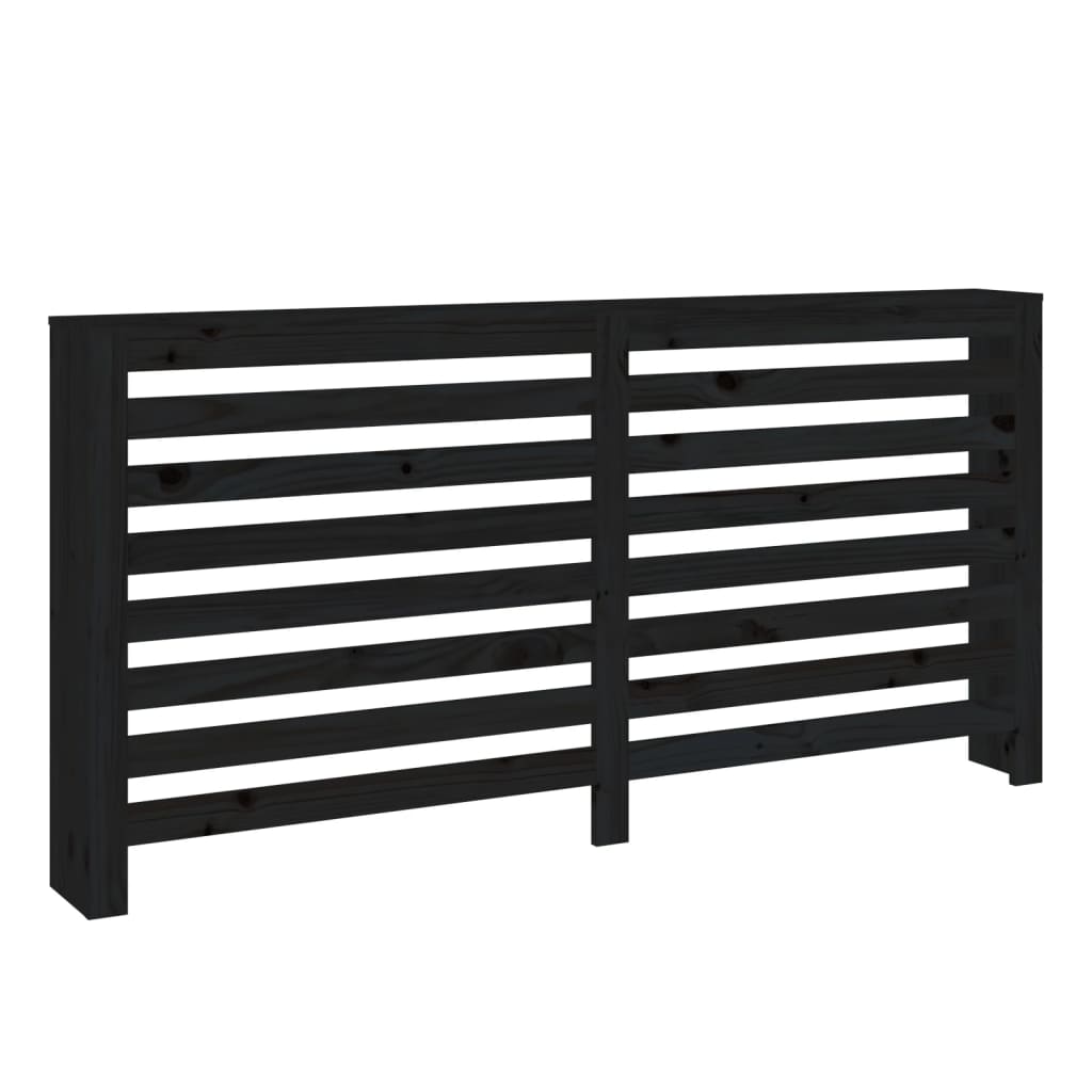 Vidaxl Radiator Casing 169x19x84 cm Solid fyrretræ sort