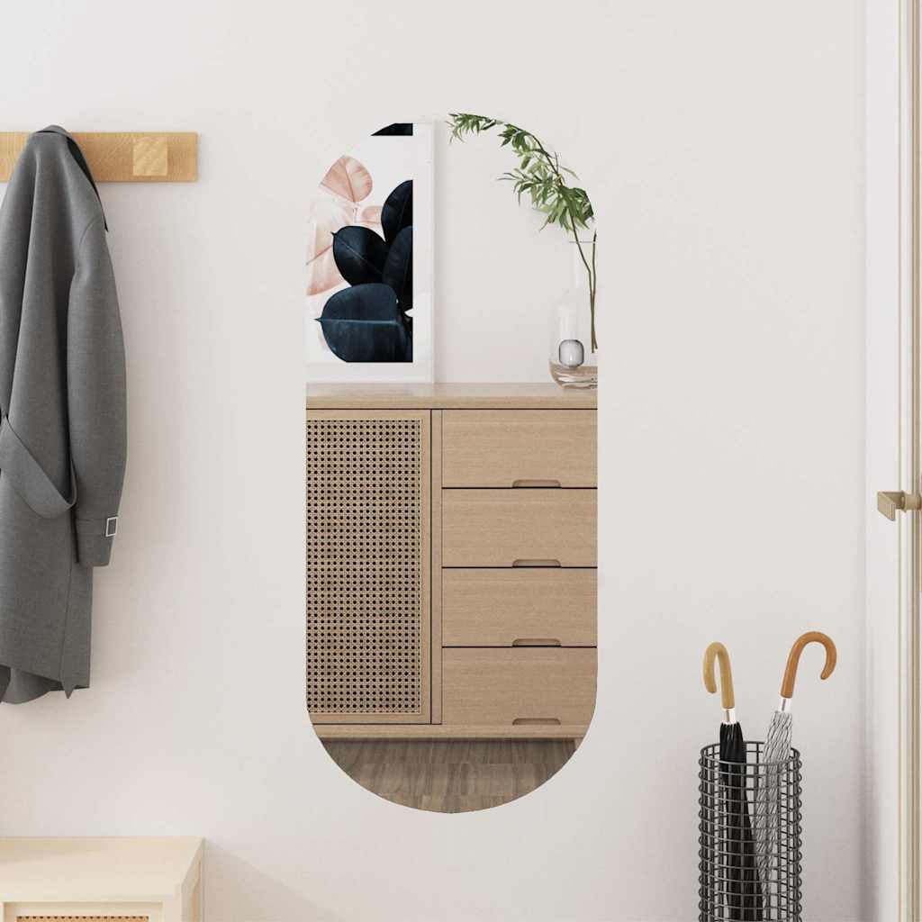 Vidaxl Wall Mirror 30x70 cm Oval glas