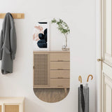 Vidaxl Wall Mirror 35x80 cm ovalt glas